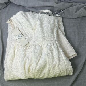 Rachel Ashwell THE PRAIRIE women’s 10 White Eyelet midi dress new with tags